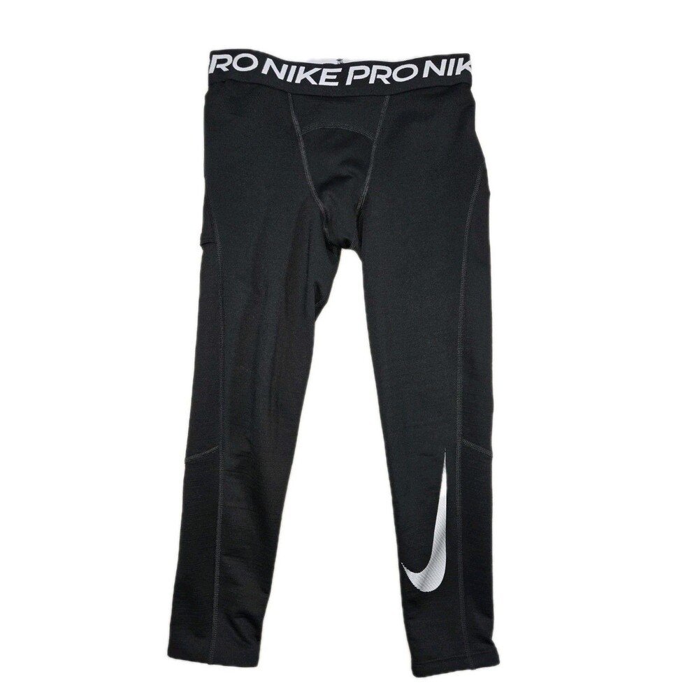 Boys Nike Pro DriFit Leggings Black Small 23x21